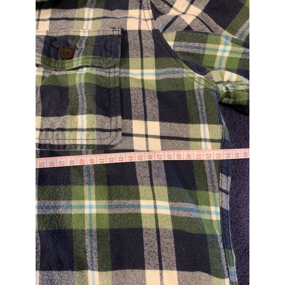 Abercrombie & Fitch Muscle Plaid Long Sleeve Soft Flannel Button Up Shirt XL Y2K - Picture 7 of 8